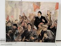 Reproducere socială portret afiș propagandă Lenin