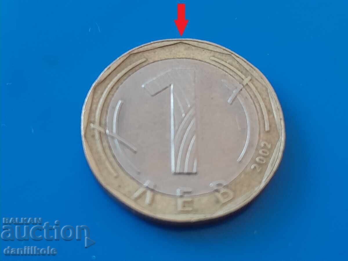 Доставка на *$*Y*$* БЪЛГАРИЯ 1 ЛЕВ 2002 КУРИОЗ ГРЕШКА ЗАВЪРТЯНА *$*Y*$*