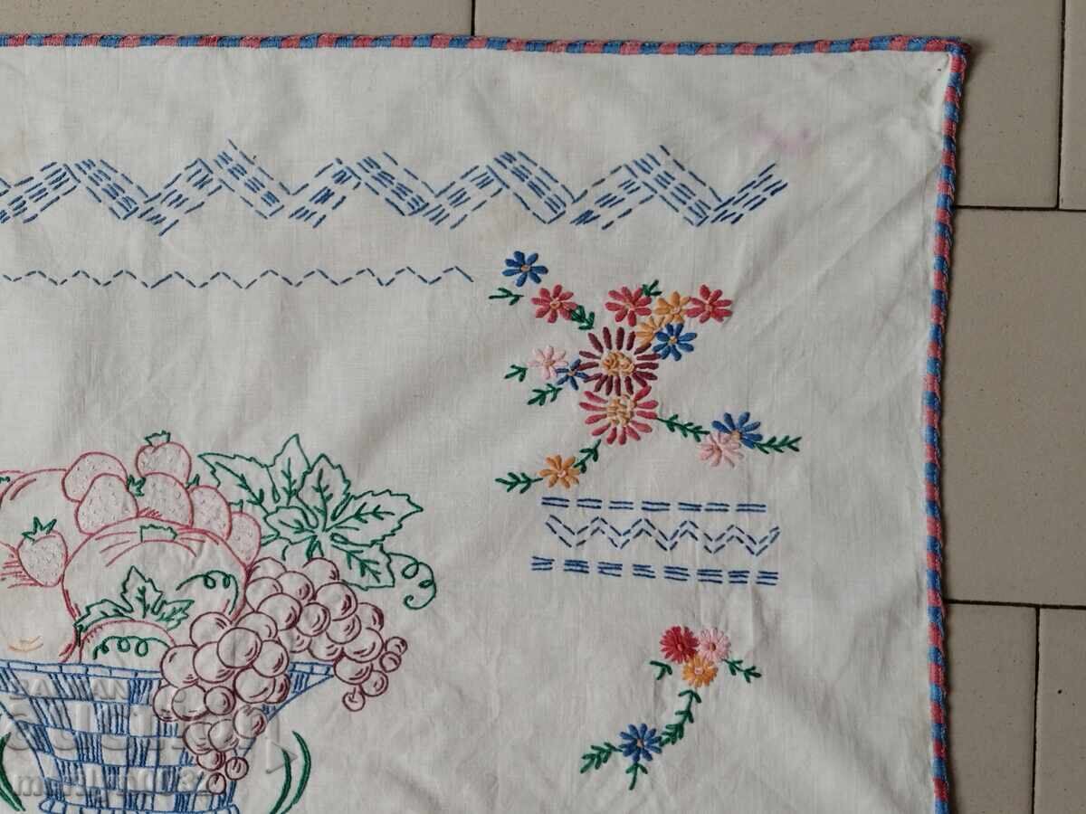 Licitație Panou de tapiserie de perete de pepinieră brodat vechi, covor