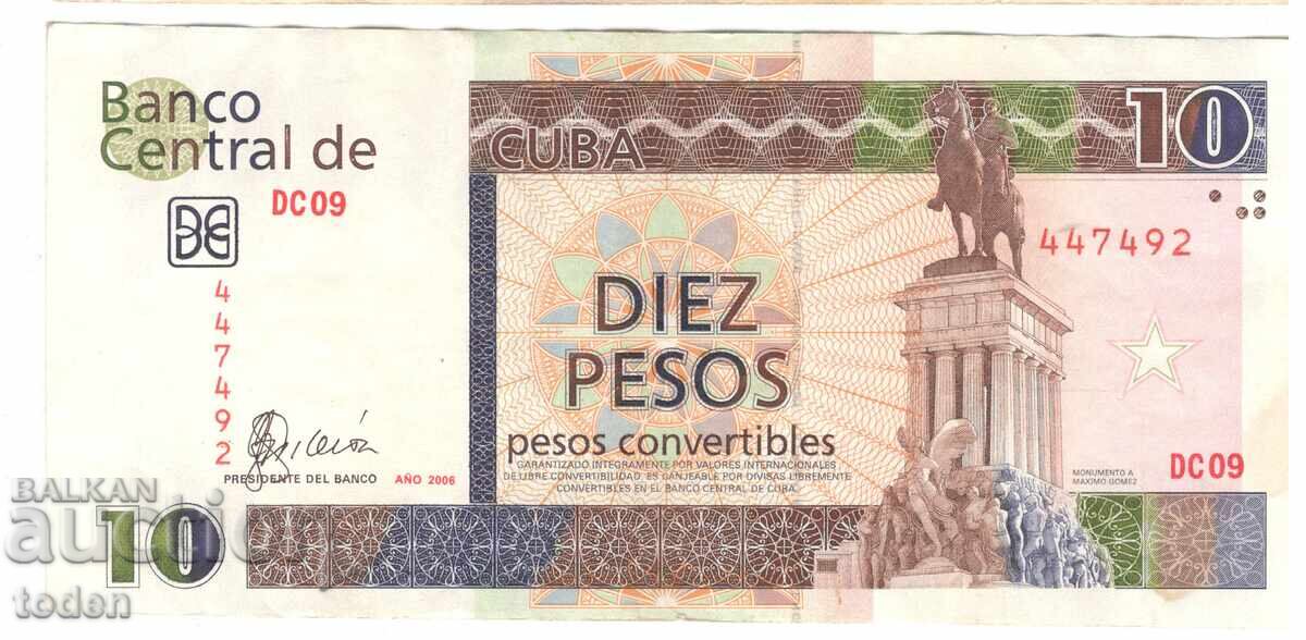Cuba - 10 Convertible Pesos - 2006 - P# FX49a - Paper