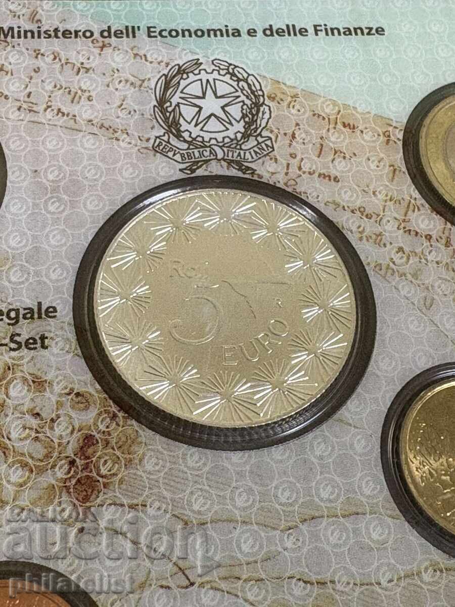 Ιταλία 2004 - Τραπεζικό σετ Ευρώ + 5 ευρώ, 9 νομίσματα BU - 6