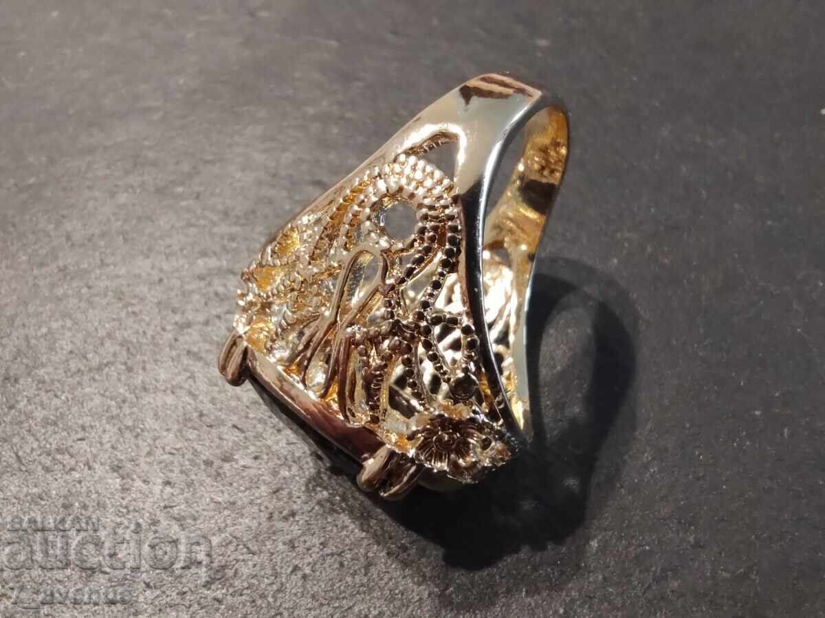 Old beautiful filigree RING, gold plating 12.06.2025 - 5