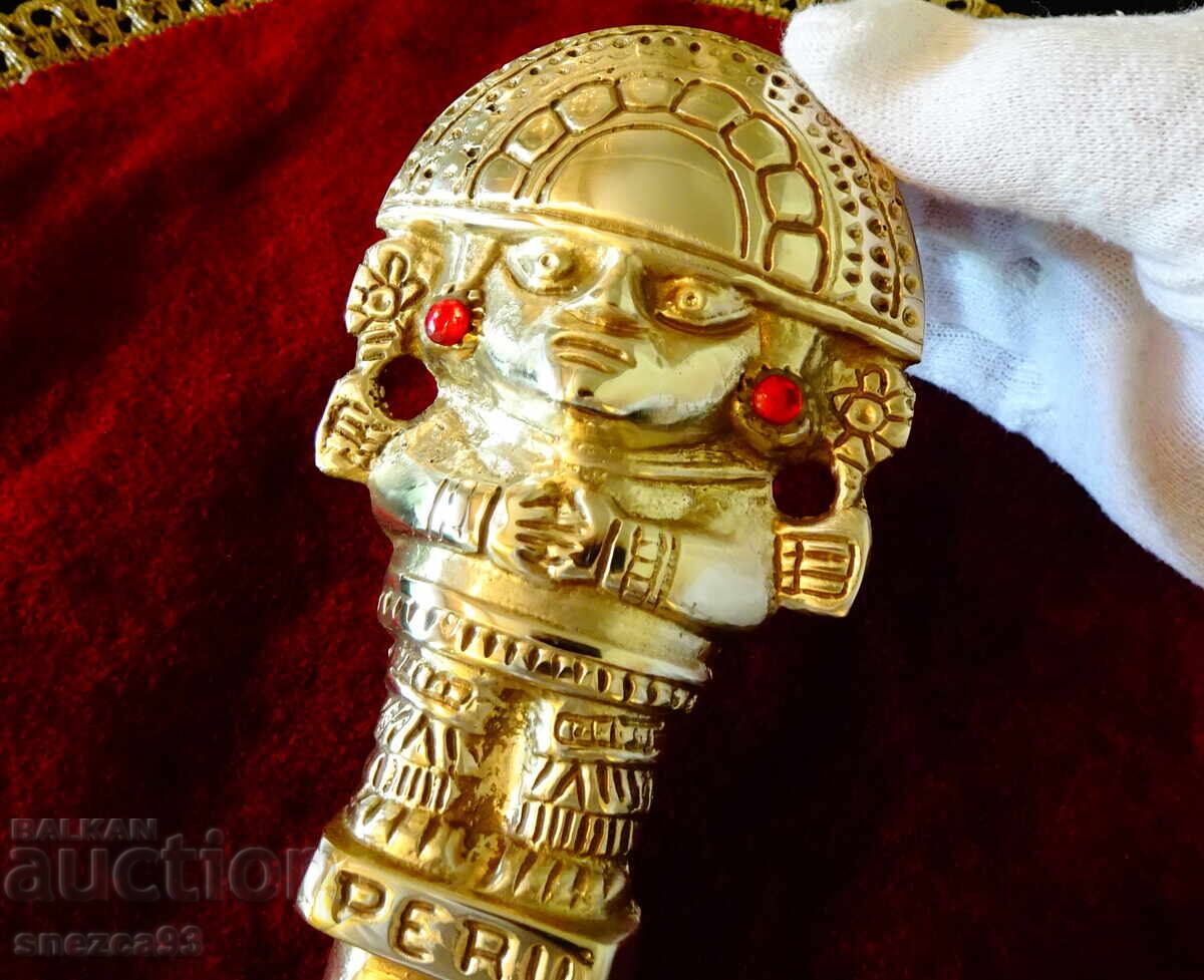 The Tumi Peruvian divine bronze dagger, knife with price 59.00 BGN | € 30.17