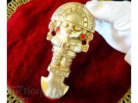 Ελ Τούμι περουβιανό θεϊκό μπρούτζινο στιλέτο, μαχαίρι