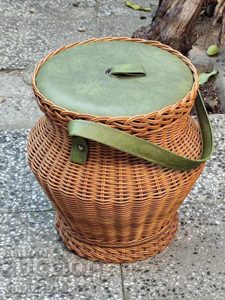 Delivery of Woven Basket from Natural Rattan Delivery of Woven Basket from Natural Rattan