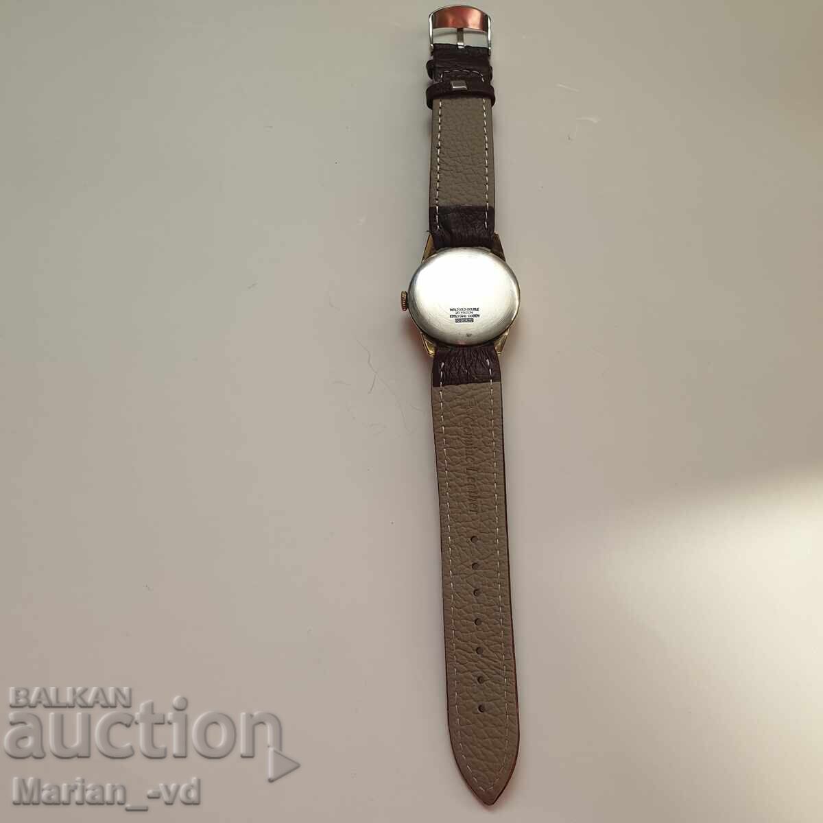 Star pozlaten mehanichen chasovnik Dugena - 5