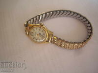 Ceas de damă vechi, placat cu aur