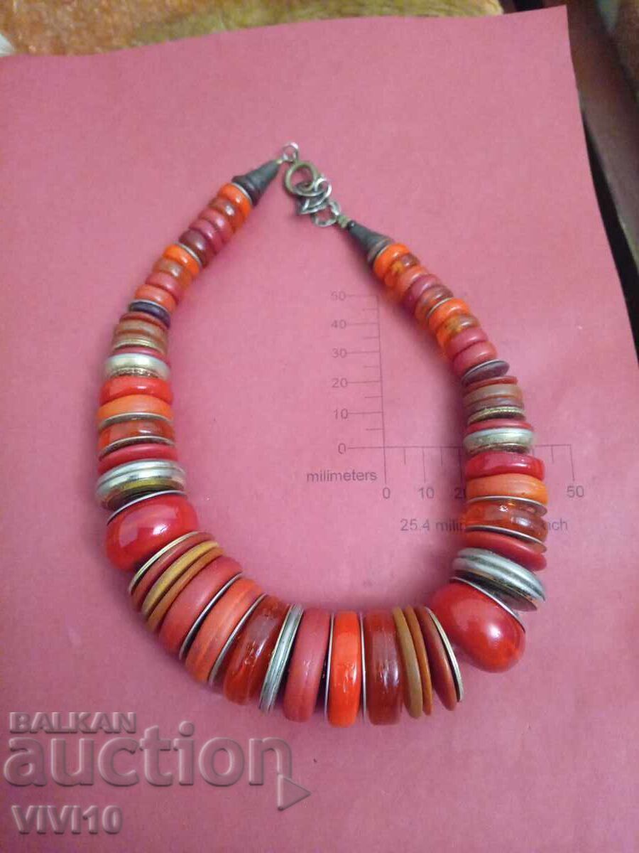 Antique coral bead necklace with price 180.00 BGN | € 92.03