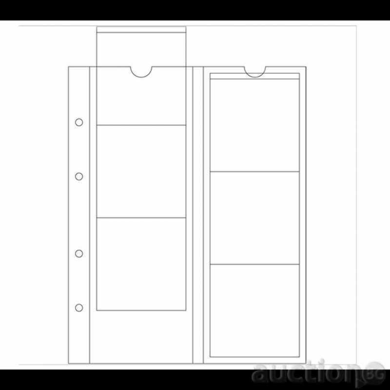 Foi OPTIMA pentru 6 monede - de până la 65 mm Foi OPTIMA pentru 6 monede - de până la 65 mm