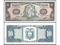10 Sucres 1988 ECUADOR - Banknote UNC