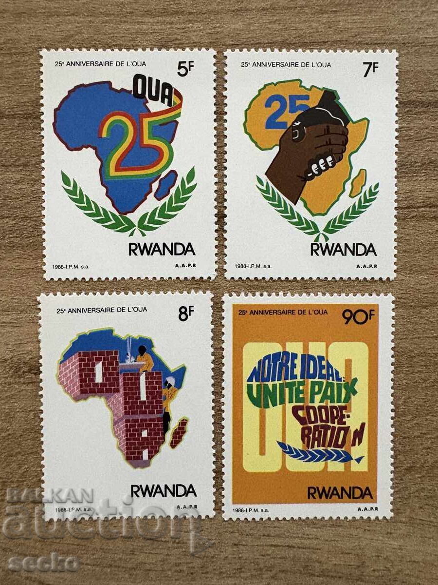 Ρουάντα - 25 γρ. Οργάνωση Αφρικανικού...(1988) MNH
