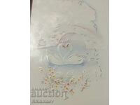 Wedding invitations with envelopes and text inserts, 94 pieces