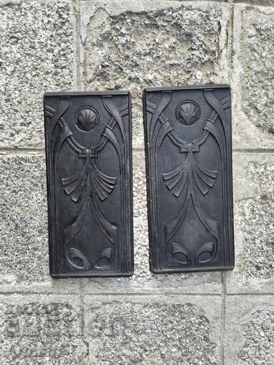 Panouri decorative în stil Art Nouveau, fier - 6
