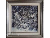 Mitko Dimitrov 1946-2022 Peisaj iarnă circa 1995