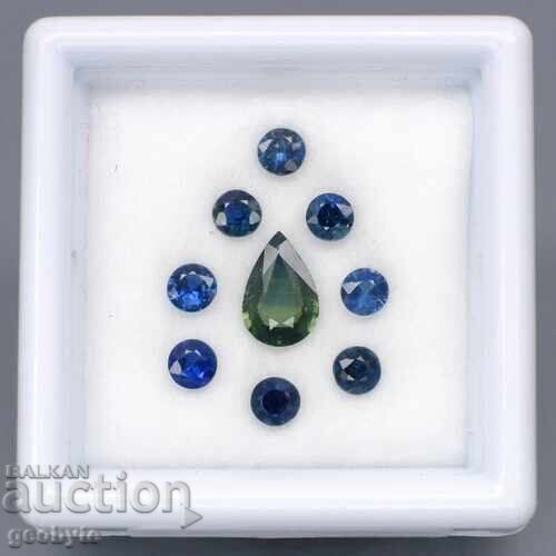 9 buc/1.48Ct. Safir