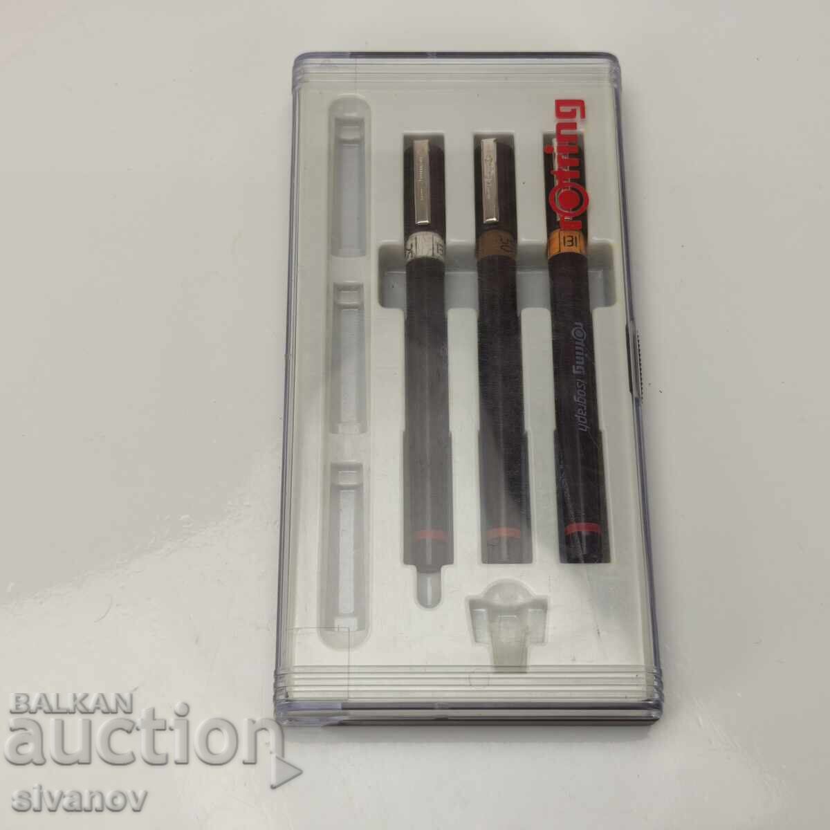 rOtring Isograph Rapidograph Set, .25, .50, 1.0 #5999 with price 19.99 BGN | € 10.22 rOtring Isograph Rapidograph Set, .25, .50, 1.0 #5999 with price 19.99 BGN | € 10.22