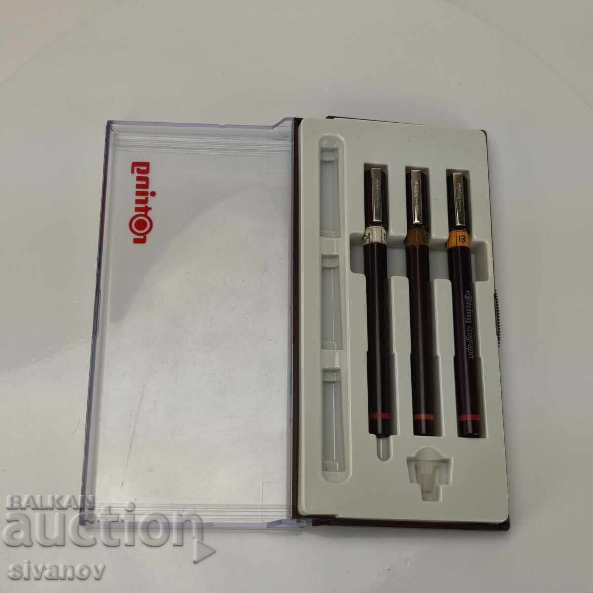 rOtring Isograph Rapidograph Set, .25, .50, 1.0 #5999 rOtring Isograph Rapidograph Set, .25, .50, 1.0 #5999