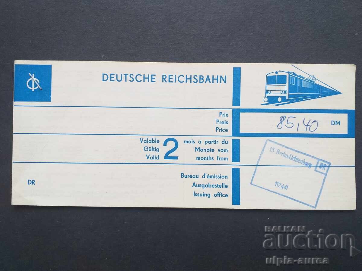 Train ticket 1990