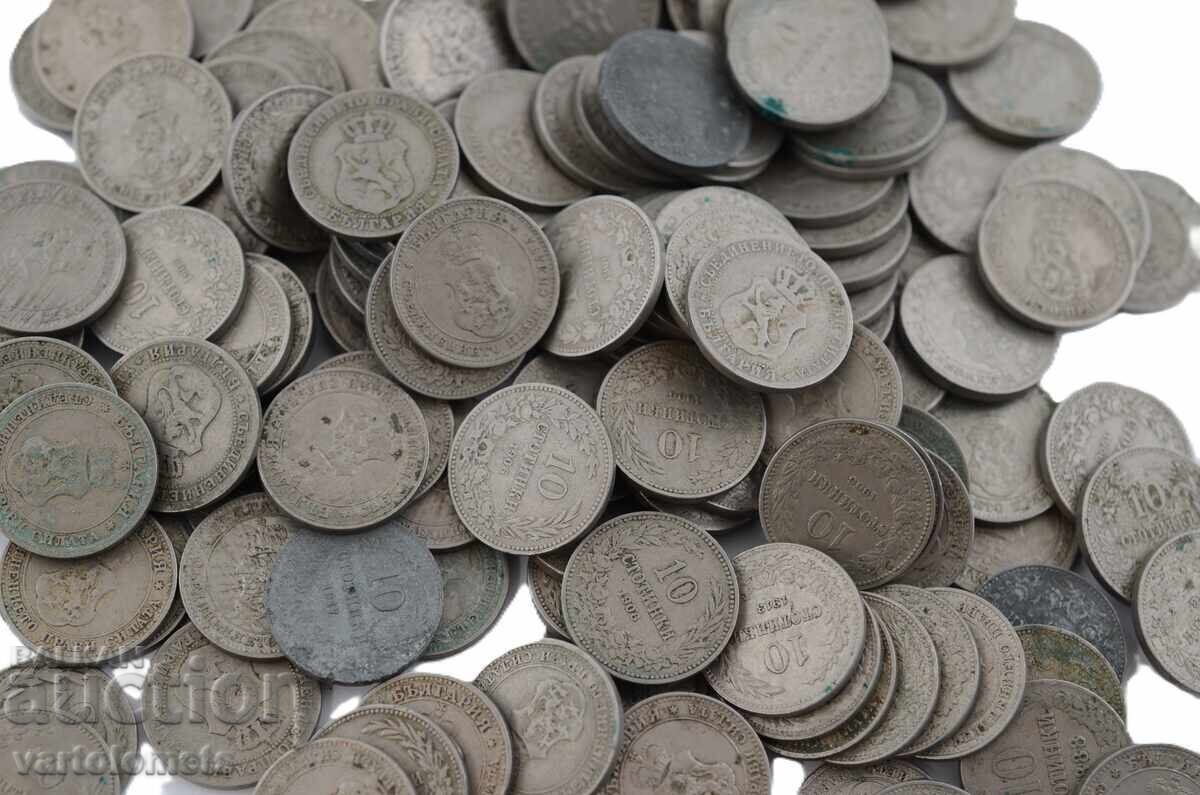 Lot of 157 pieces x 10 stotinki 1888 to 1917 Bulgaria with price 149.00 BGN | € 76.18