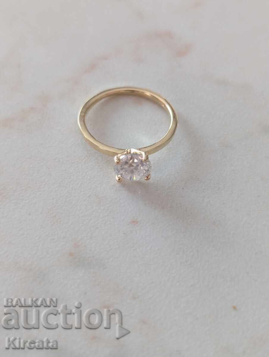 Παράδοση Νέο χρυσό δαχτυλίδι με φυσικό διαμάντι 1.53 ct. Πιστοποιητικό