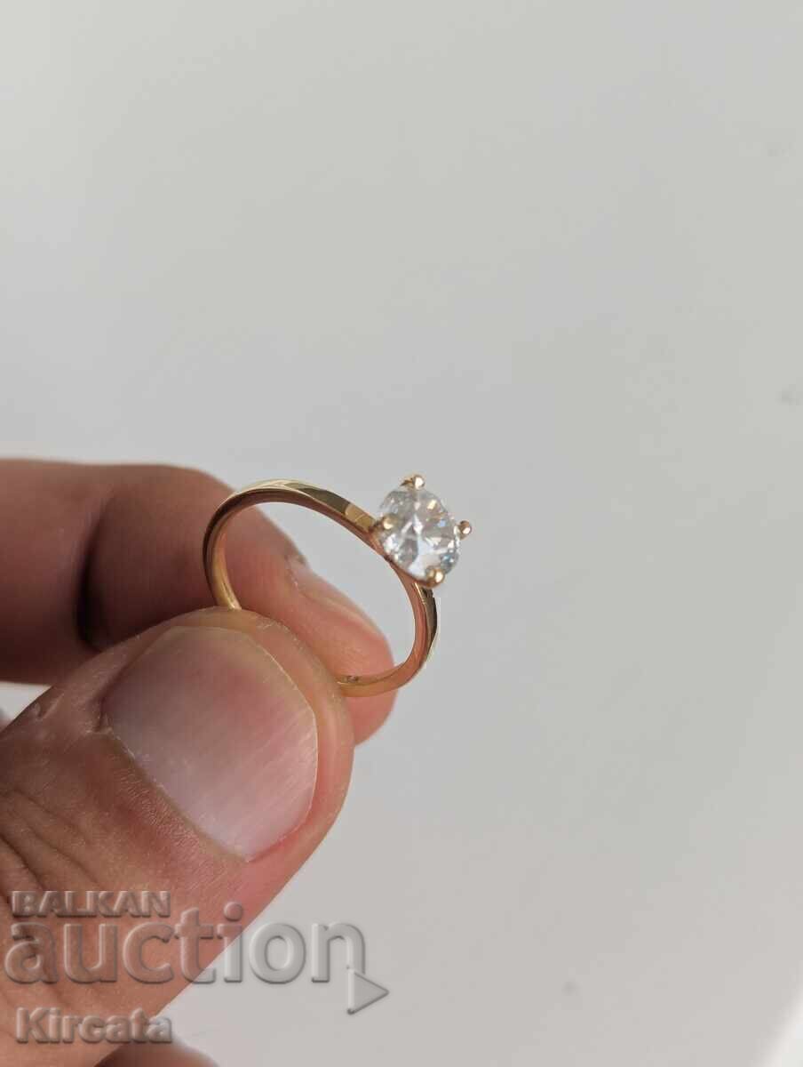 Νέο χρυσό δαχτυλίδι με φυσικό διαμάντι 1.53 ct. Πιστοποιητικό - 5