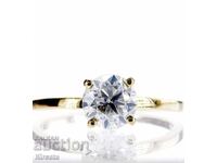 Νέο χρυσό δαχτυλίδι με φυσικό διαμάντι 1.53 ct. Πιστοποιητικό