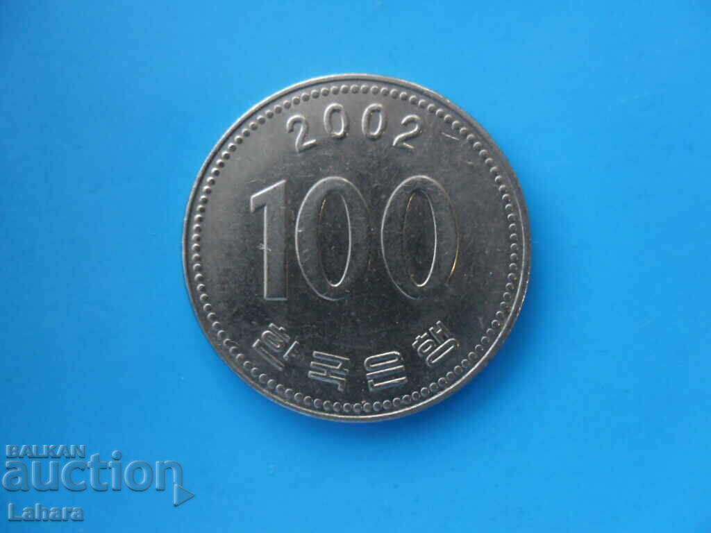 100 вона 2002 г. Южна корея