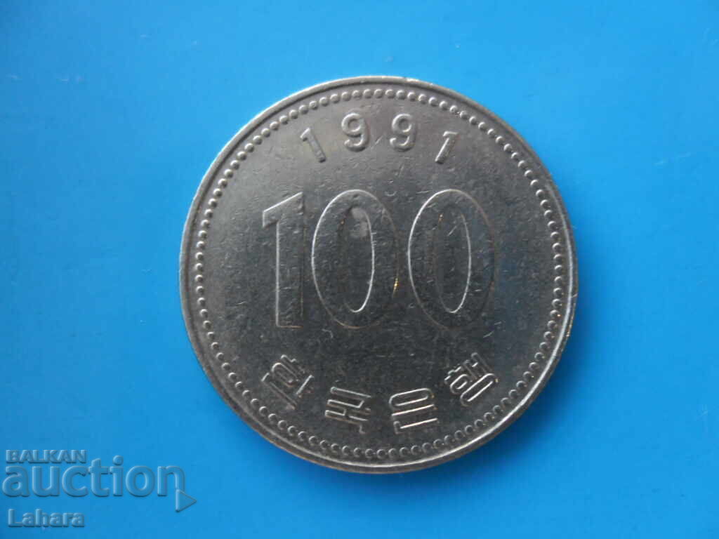 100 won 1991 South Korea