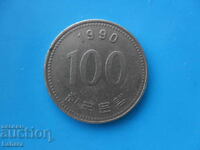 100 вона 1990 г. Южна корея