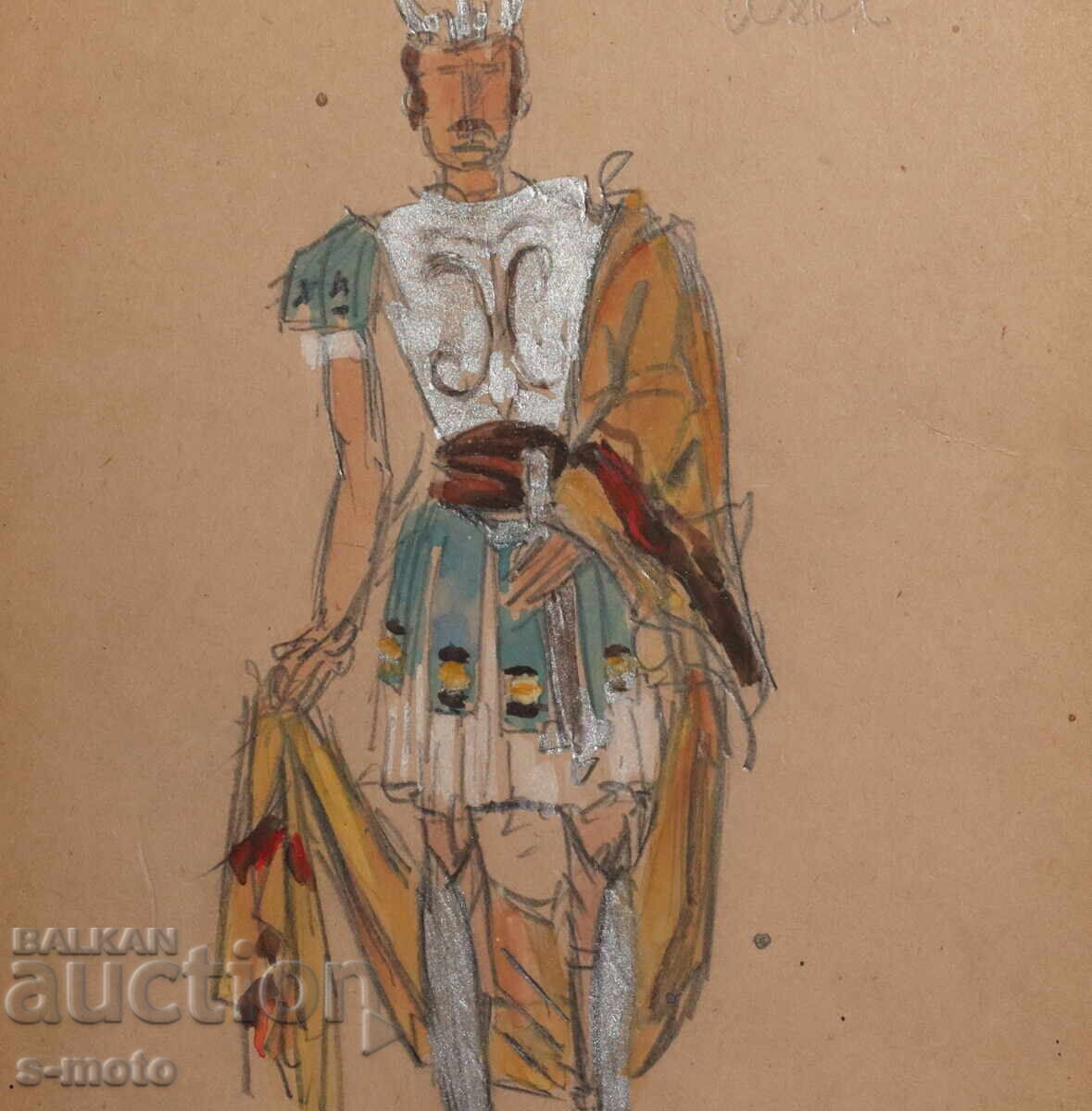 Έργο γκουάς σκηνογραφία, μπαλέτο, σχέδιο κοστουμιών - 5