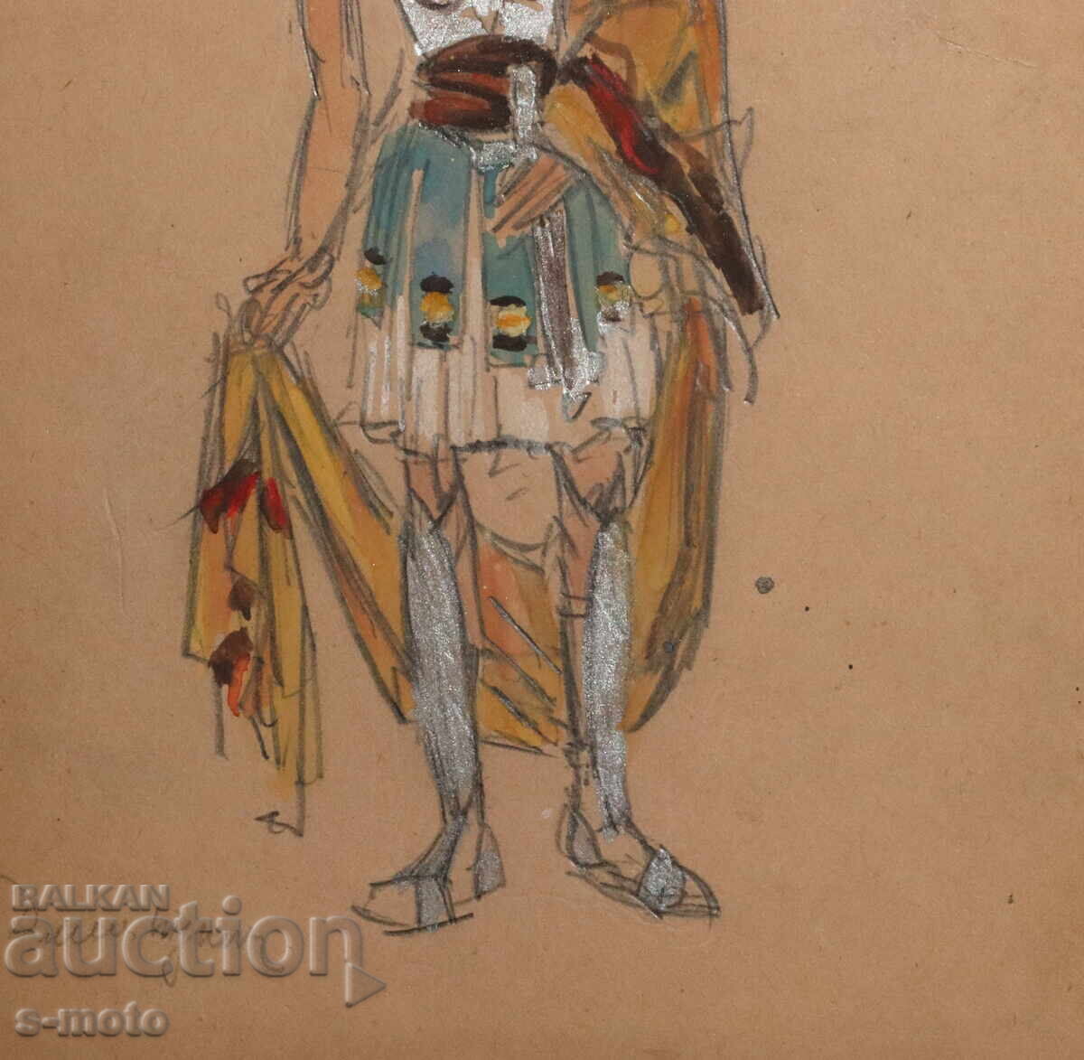 Έργο γκουάς σκηνογραφία, μπαλέτο, σχέδιο κοστουμιών - 7