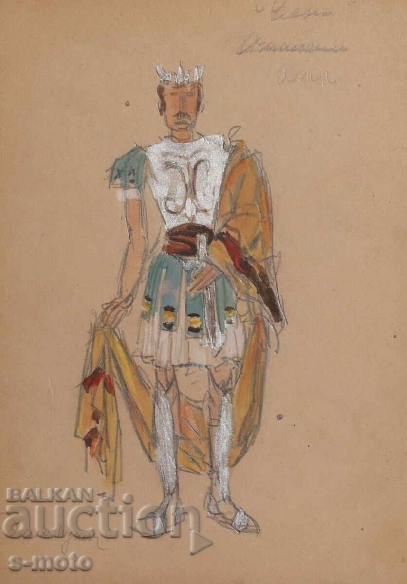 Έργο γκουάς σκηνογραφία, μπαλέτο, σχέδιο κοστουμιών