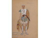 Картина гваш сценография, балет, проект за костюми