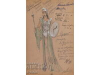 Έργο γκουάς σκηνογραφία, μπαλέτο, σχέδιο κοστουμιών