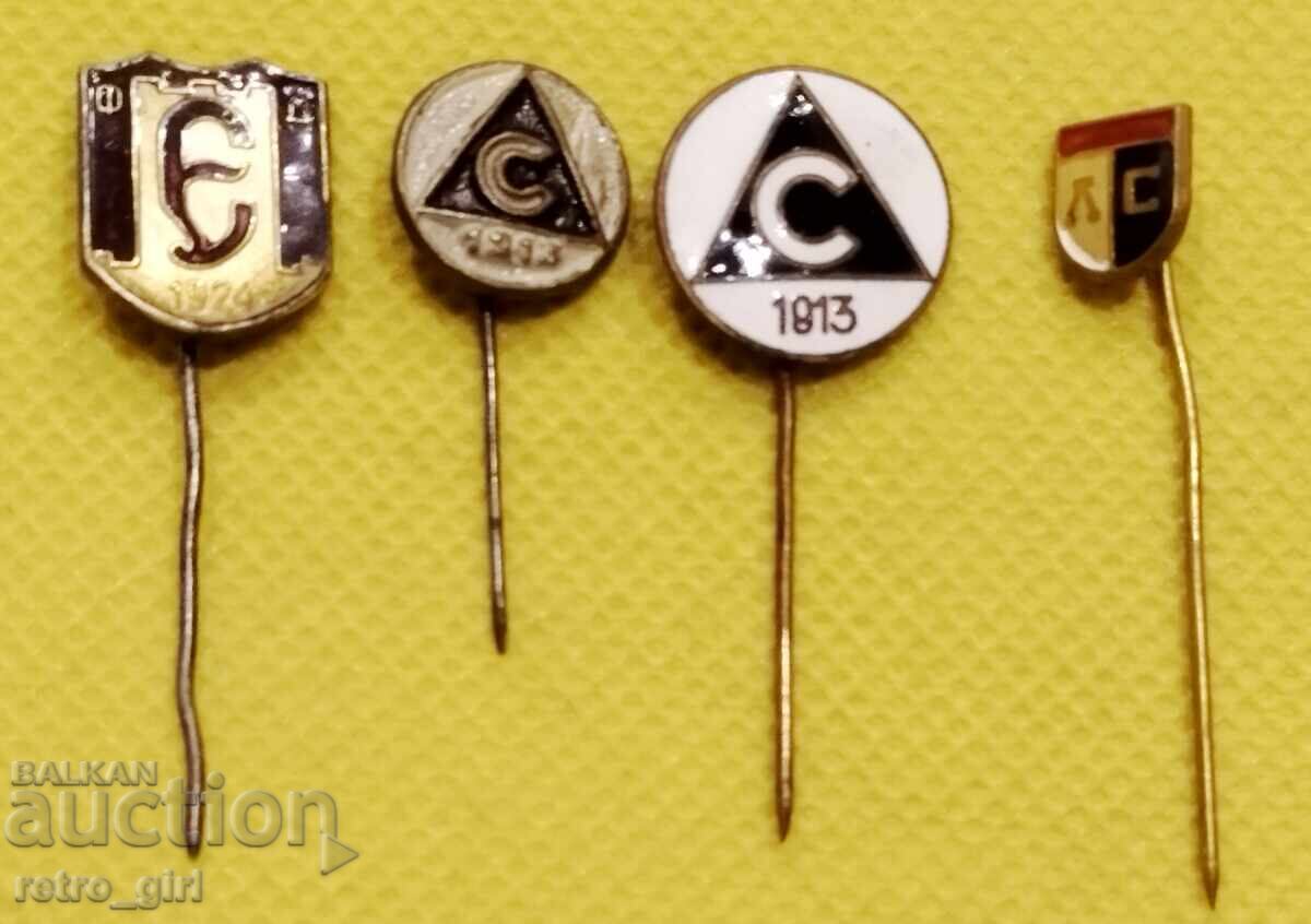 Παλιά ποδοσφαιρικά σήματα - 4 τεμάχια