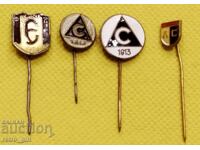 Παλιά ποδοσφαιρικά σήματα - 4 τεμάχια