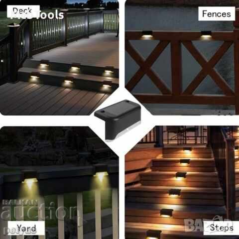 Led ηλιακό φωτιστικό για το σπίτι και τον κήπο / για κιγκλιδώματα, σκαλοπάτια με τιμή 7.50 BGN | € 3.83