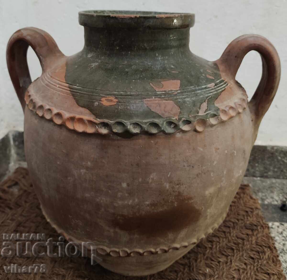 Licitație Oală, ulcior, vas de lut, ceramică