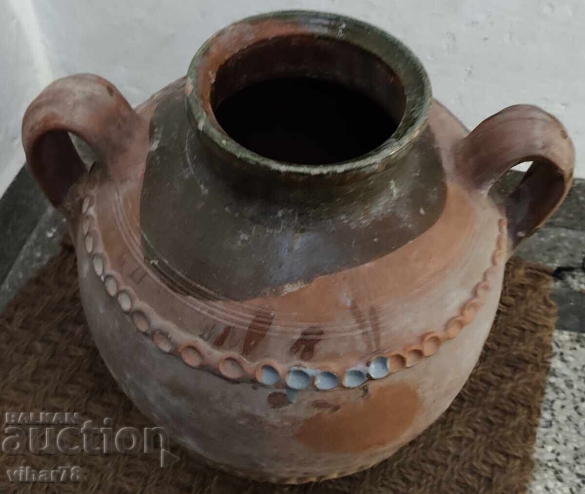 Oală, ulcior, vas de lut, ceramică - 6