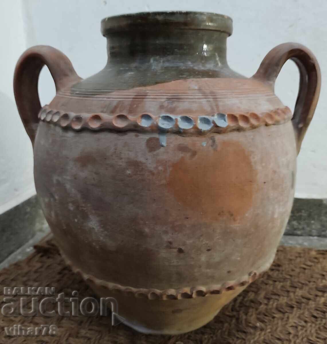 Oală, ulcior, vas de lut, ceramică