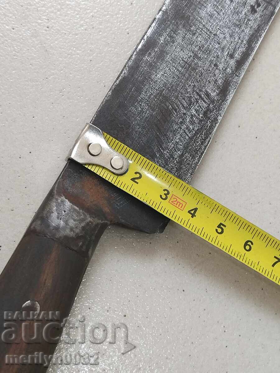 Доставка на Овчарски нож без кания с чирени от биволски буйновец острие Доставка на Овчарски нож без кания с чирени от биволски буйновец острие