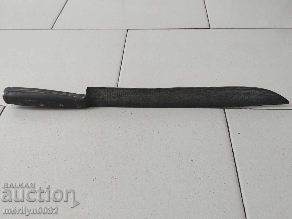 Овчарски нож без кания с чирени от биволски буйновец острие - 7 Овчарски нож без кания с чирени от биволски буйновец острие - 7