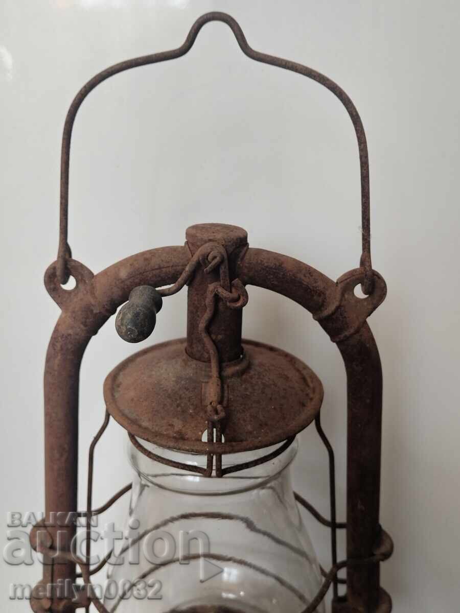 Old German flashlight WW1 lamp, spotlight lamp - 6 Old German flashlight WW1 lamp, spotlight lamp - 6