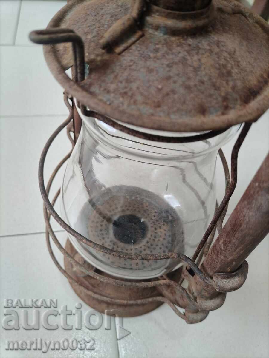 Old German flashlight WW1 lamp, spotlight lamp - 7 Old German flashlight WW1 lamp, spotlight lamp - 7