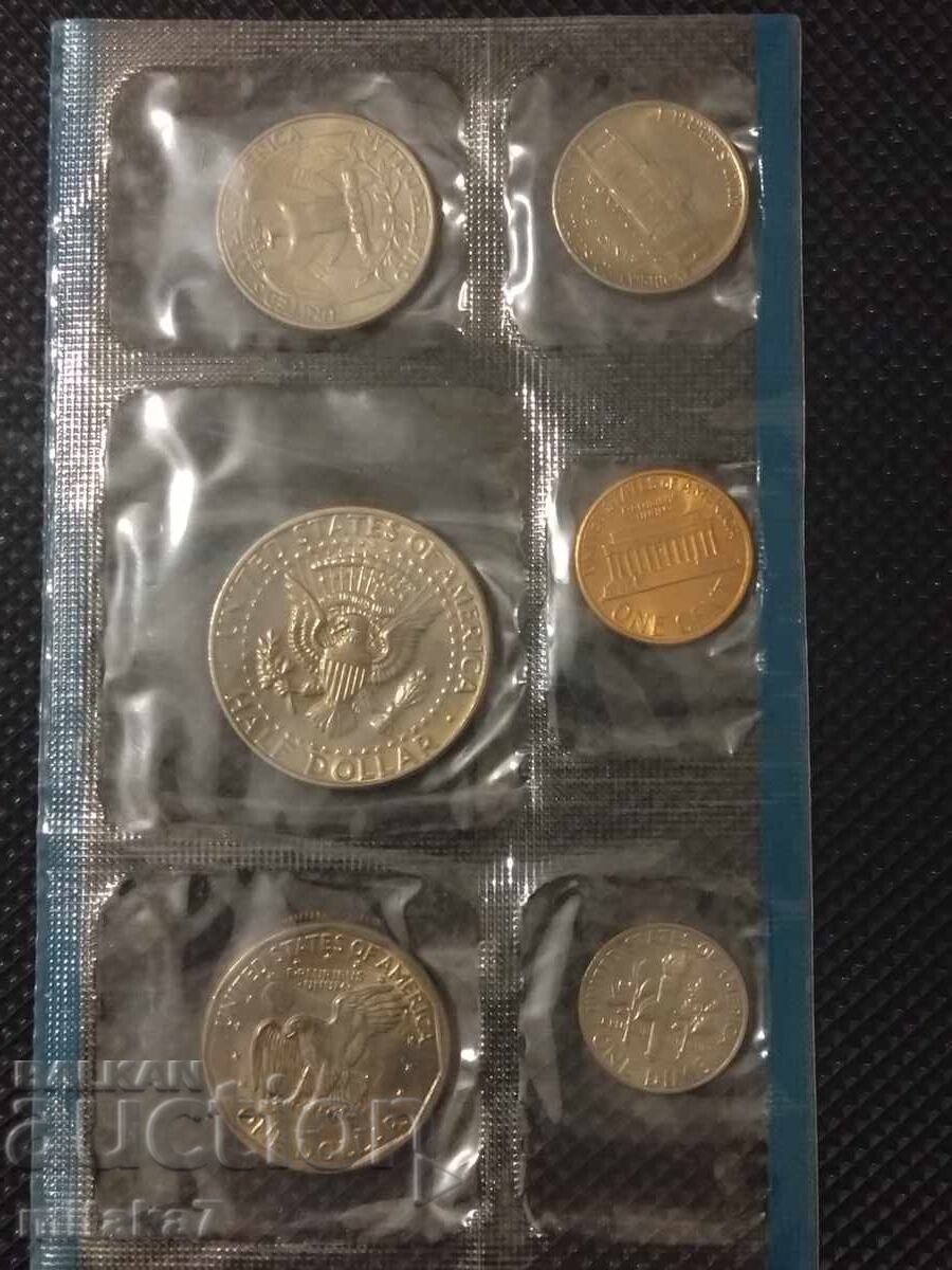 Сет монети 1980 година, САЩ с цена 19.00 лв. | € 9.71