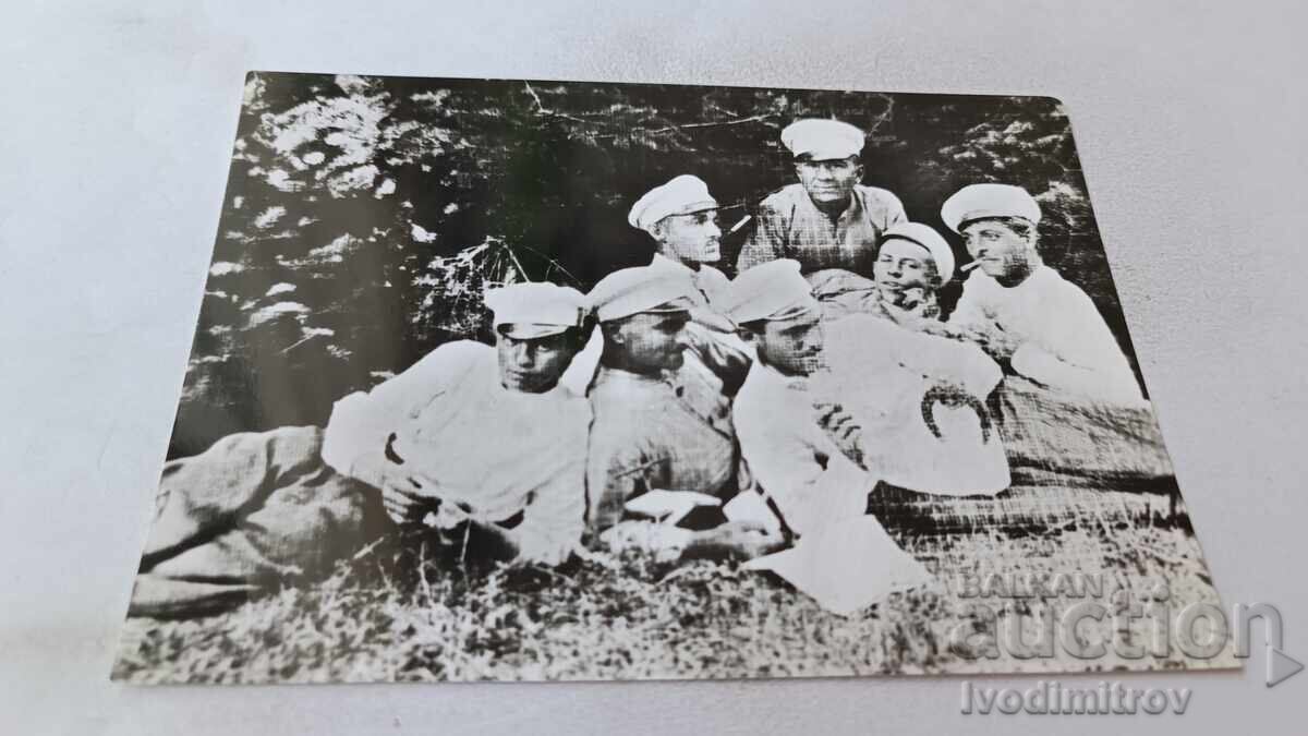 Carte poștală Hristo Smirnenski ca soldat