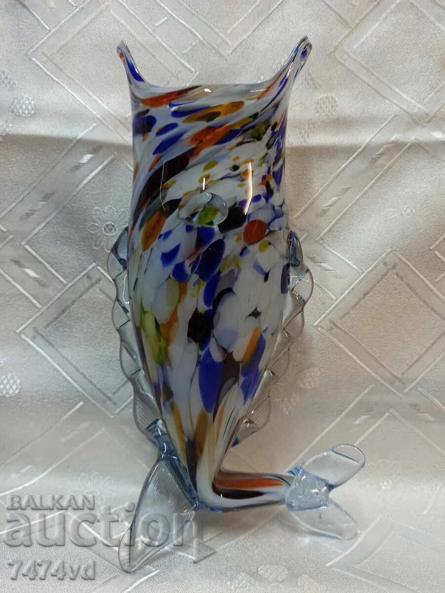 LARGE UNIQUE MURANO GLASS FISH