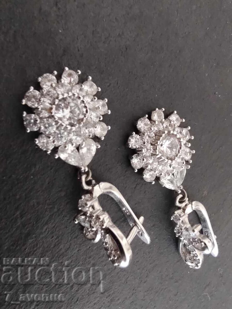 Auction  Earrings, silver, 925 silver, designer 14.06.25