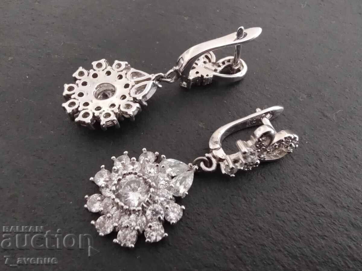 Delivery of Earrings, silver, 925 silver, designer 14.06.25