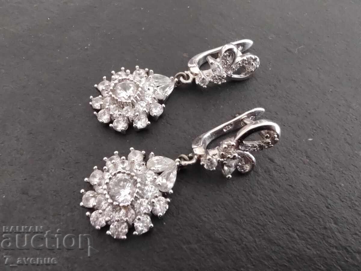 Earrings, silver, 925 silver, designer 14.06.25